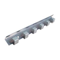 TRILHO GANCHEIRA AÇO INOX PARA CORTINA PVC 1,20 METRO METALRIB