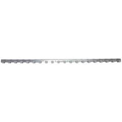 TRILHO GANCHEIRA AÇO INOX PARA CORTINA PVC 1 METRO METALRIB
