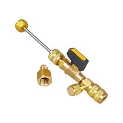 VÁLVULA OTIMIZADORA EXTRATORA DE NÚCLEO SCHRADER COM ADAPTADOR 1/4 X 5/16 AGETHERM
