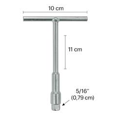 CHAVE CANHÃO 5/16 8MM RETIRAR PARAFUSO AGITADOR LAVADORA ELITY