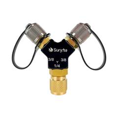 ADAPTADOR MULTIPORTAS 3/8 MACHO X 3/8 MACHO X 1/4 FÊMEA SURYHA