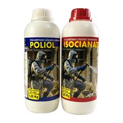 KIT POLIURETANO LÍQUIDO EXPANSIVO ISOLAMENTO TÉRMICO A+B 2,25 KG ISOCIANATO POLIOL
