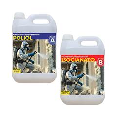 KIT POLIURETANO LÍQUIDO EXPANSIVO ISOLAMENTO TÉRMICO A+B 4,5 KG ISOCIANATO POLIOL