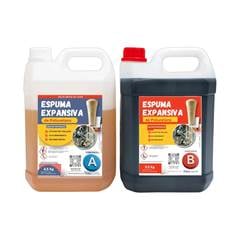 KIT POLIURETANO LÍQUIDO EXPANSIVO ISOLAMENTO TÉRMICO A+B 10 KG ISOCIANATO POLIOL
