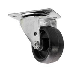 RODÍZIO NYLON C/PLACA SIMPLES 45 KG