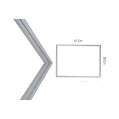 GAXETA BORRACHA SUPERIOR PORTA CONGELADOR GELADEIRA CCE C430 38 X 67 CM ENCAIXE PRESSÃO ILPEA