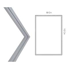 GAXETA BORRACHA VEDAÇÃO PORTA INFERIOR GELADEIRA BRASTEMP BRM39 BRG43 BRM48 1,12X66  ENCAIXE PRESSÃO ILPEA