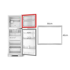 GAXETA BORRACHA VEDAÇÃO SUPERIOR PORTA CONGELADOR GELADEIRA BRASTEMP BRM39 BRG43  BRM43 46 X 66 ENCAIXE PRESSÃO ILPEA