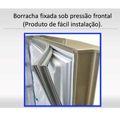 GAXETA BORRACHA VEDAÇÃO SUPERIOR PORTA CONGELADOR GELADEIRA BRASTEMP BRM39 BRG43  BRM43 46 X 66 ENCAIXE PRESSÃO ILPEA