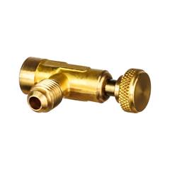 VÁLVULA ACIONADORA PERFURADORA LATA 1/4 SAE GÁS R22 R134A R404A COM MANOPLA MADASA