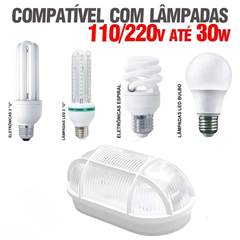 LUMINÁRIA TARTARUGA 100W PARA CÂMARA FRIA BRANCA GAZPLAST