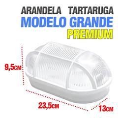 LUMINÁRIA TARTARUGA 100W PARA CÂMARA FRIA BRANCA GAZPLAST