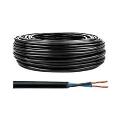 CABO FLEXÍVEL PP ACOBREADO 3 X 1,5 MM 500V PRETO TECHCABOS METRO
