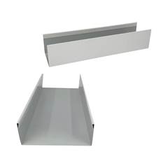 PERFIL U AÇO BRANCO PARA PAINEL CÂMARA FRIA 40 MM X 50 MM X 40 MM BARRA 3 METROS